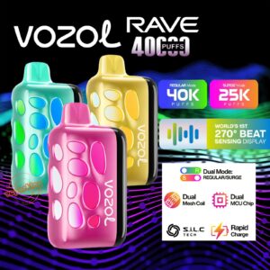 VOZOL RAVE 40000 PUFFS / 50mg